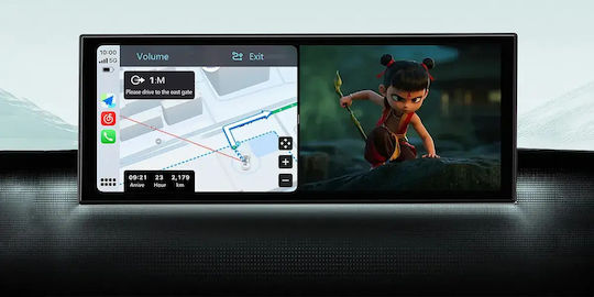 Ottocast Екран 11.4" Мултимедийен за Табло на Автомобил с Apple CarPlay / Android Auto / Bluetooth / GPS
