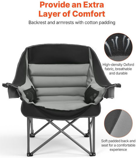 Vevor Black Beach Chair