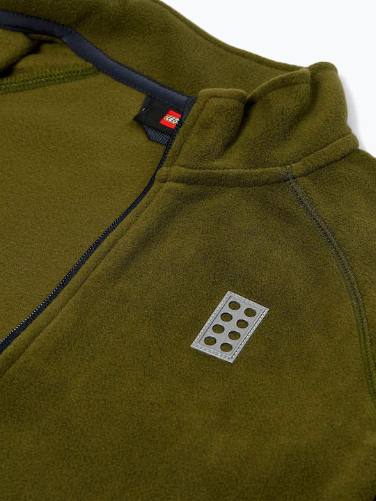 Cardigan pentru copii Fleece Kaki