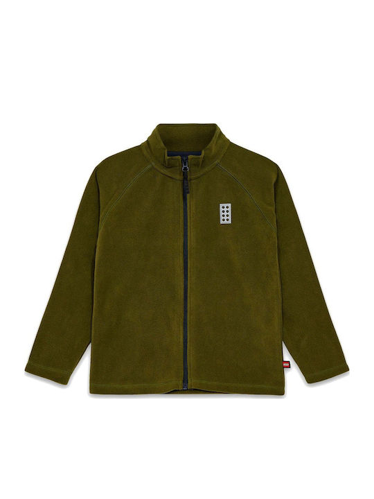 Cardigan pentru copii Fleece Kaki