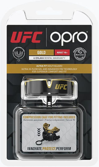 Opro UFC Gold Black Gold Protective Mouth Guard