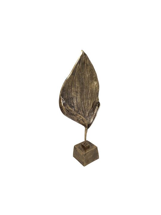 Artekko Tischdekoration Blatt Luxe aus Metallisch 35,5x14x78cm