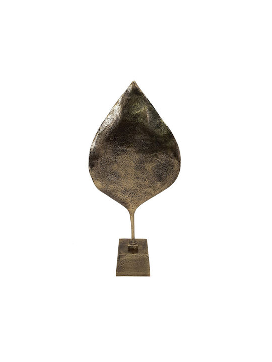 Artekko Tischdekoration Blatt Luxe aus Metallisch 35,5x14x78cm
