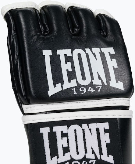 Leone Contact MMA Handschuhe aus Kunstleder Schwarz
