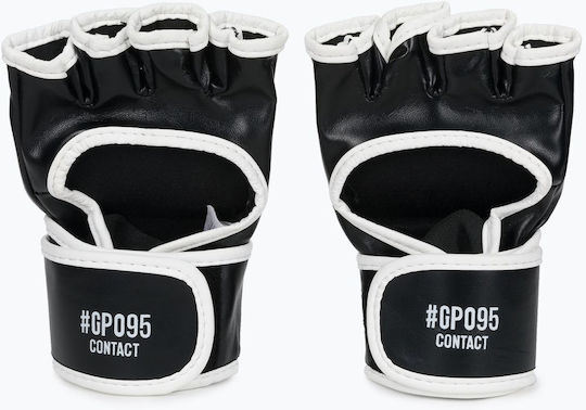 Leone Contact MMA Handschuhe aus Kunstleder Schwarz