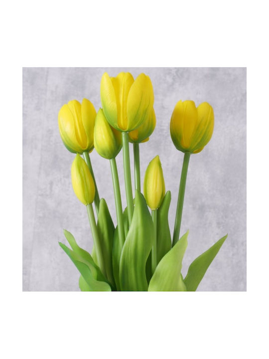 Buchet Lalele Artificiale 7 Bucăți Galbene