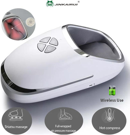 Portable Electric Foot Massage Device Heating 3 Different Programs White