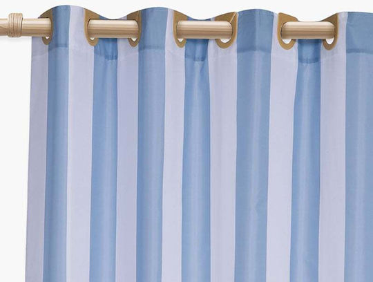 Nef-Nef Homeware Vertia Denim Тъканна Душ Завеса 180x200cm Син