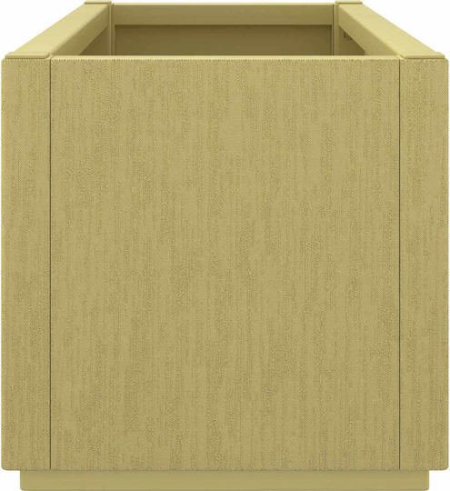 vidaXL Garten Pflanzgefäß Kunststoff Grün 80x36x35cm