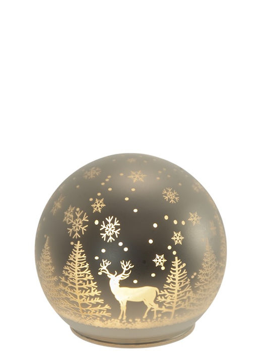 Weihnachtliche Schneekugel Beleuchtet mit Bälle 12x11.5x12cm 1Stück