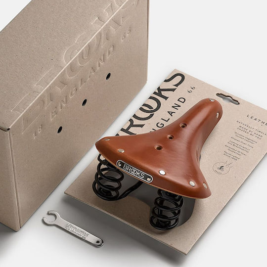Brooks England Седло за велосипед Кафяво 242 x 175 мм