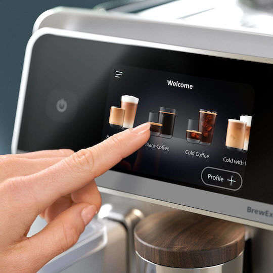 Philips Αυτόματη Μηχανή Espresso 1500W Πίεσης 15bar με Μύλο Άλεσης Καφέ