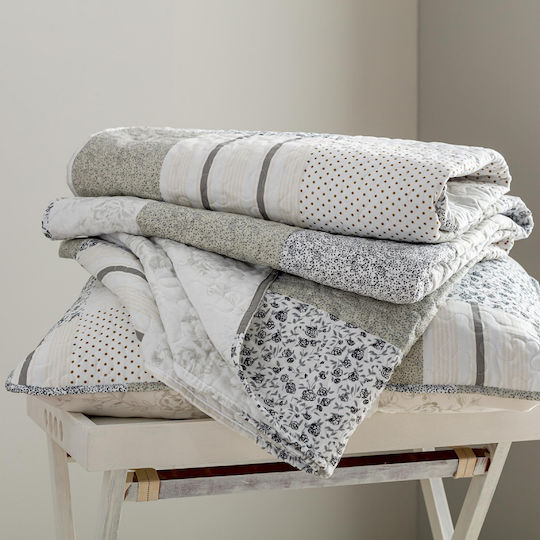 Vesta Home Vesta Home Tagesdecken Übergröße Mikrofaser Weiß 220x230cm 3Stücke