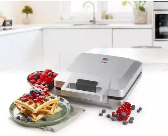 Domo Maker Βαφλιέρα για Τετράγωνες Βάφλες 4 Θέσεων 1600W