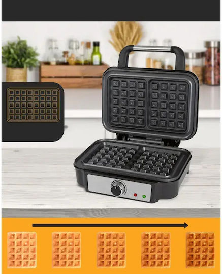 Profi Cook PC-WA 1240 Βαφλιέρα για Τετράγωνες Βάφλες 2 Θέσεων 1000W