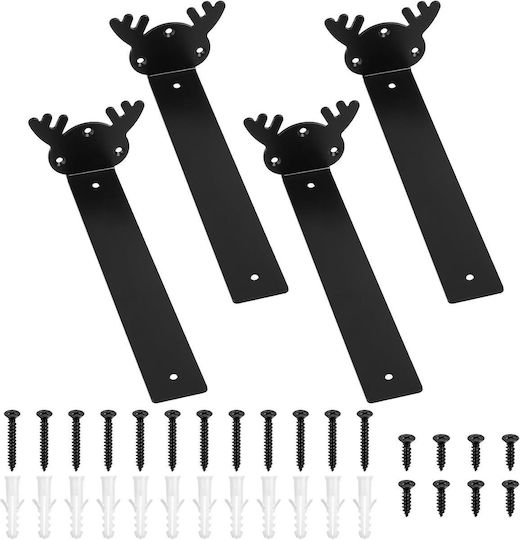 Eckregal aus Inox Stahl in Schwarz Farbe B0DLP39KNL