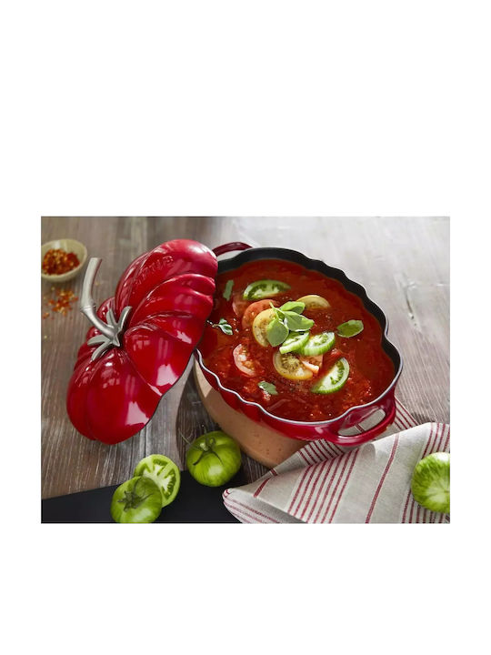 Staub Cocotte Tomato Special Edition Găstră Ovală Din Fontă 32.5x21cm 2.5lt