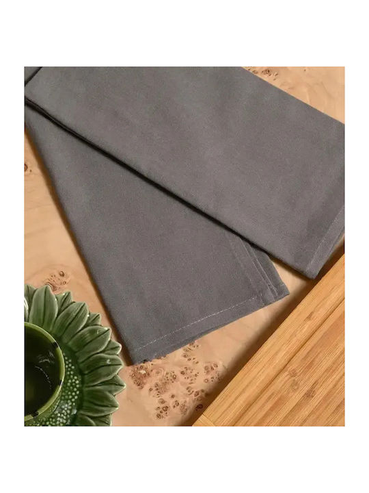 Melinen Towel from 100% Cotton in Brown Color 45x65cm 2pcs