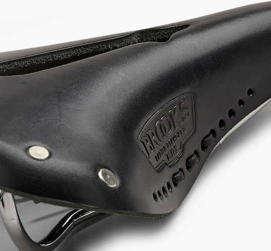 Brooks England B17 Carved Късо Черно Седло За Велосипед