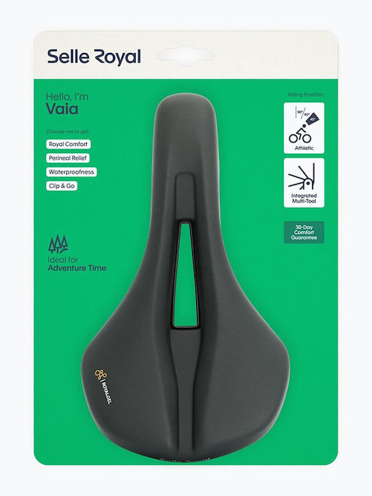 Selle Royal Vaia Athletic 45st Черно Седло За Велосипед