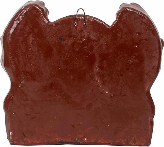 Two-handed Candle Holder Made Plaster 22x10x19 Cm Ext 9913
