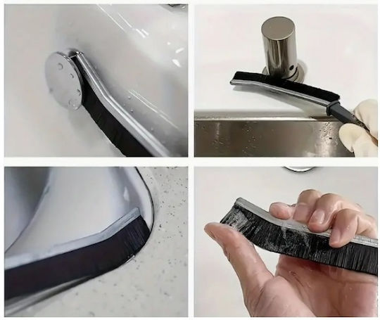 Brush Cleaning Dirt In Hard-to-reach Places Joints Plastic 23 X 2 Cm Black