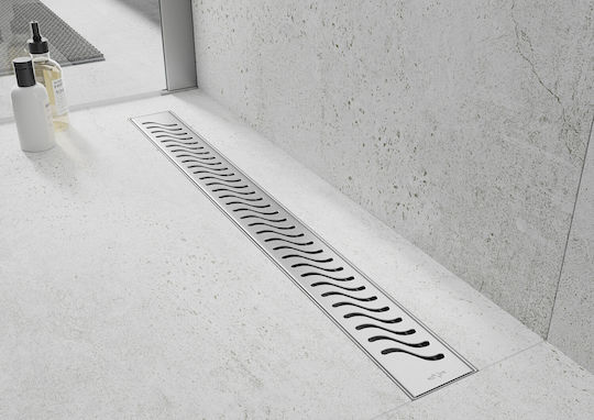 Mexen Stainless Steel Shower Siphon with Length 9cm Gray