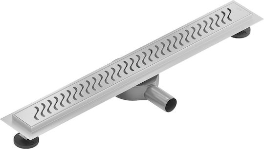 Mexen Stainless Steel Shower Siphon with Length 9cm Gray