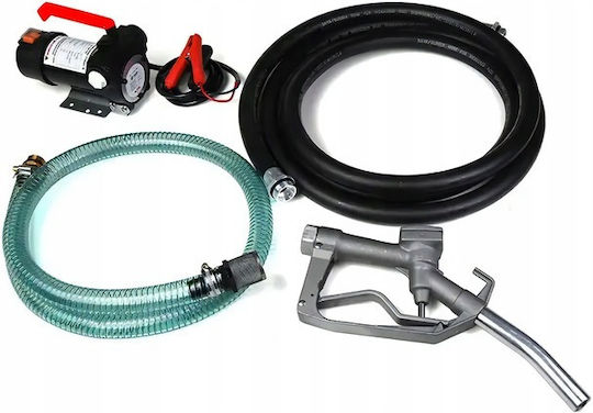 Kit Pompă Electrică de Transfer Lichide Debit 40 L Min 2800 Rpm 155w 12v Cu Baterie Autoprimantă Filtru Încorporat Rezistentă la Apă și Praf Ip55 Fontă 20 X 11 X 19 Cm