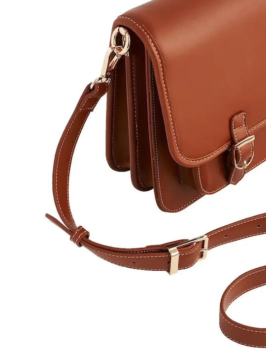 Leather Women's Shoulder Bag Tabac Brown