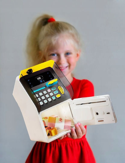 Pușculiță Tip ATM Bancnote Monede Parolă Recunoaștere Facială Funcție de Numărare 16,5 X 15,5 X 27 Cm