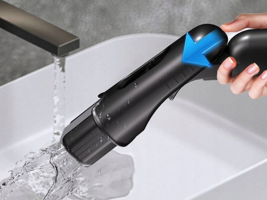 Mop Mini Portabil cu Pulverizator Multifuncțional cu Pulverizator Integrat Burete Detasabil Negru