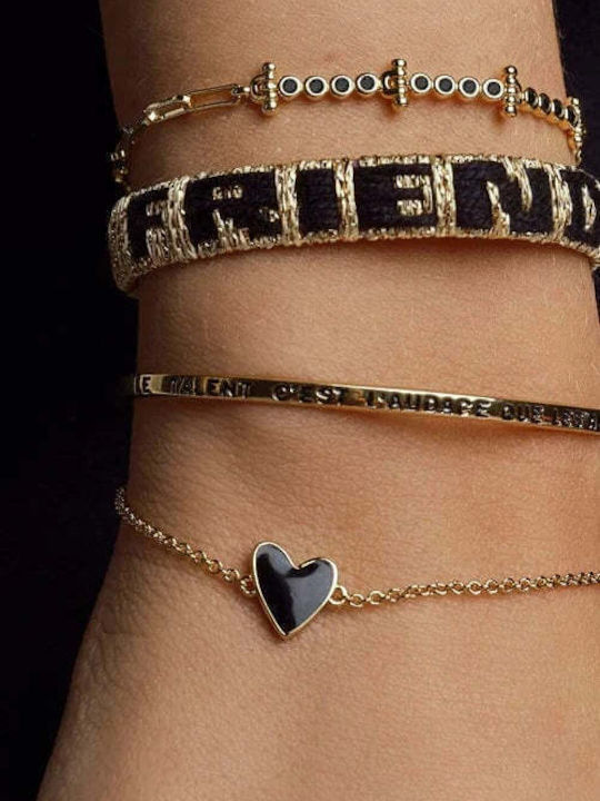 Mya-Bay Women's Bracelet with Heart Design Gold Plated