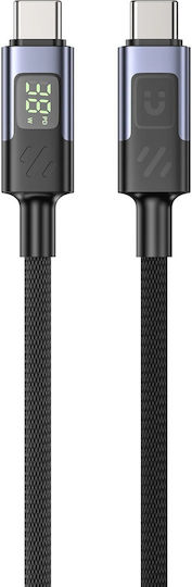 Unitek Braided / LED USB 2.0 Cable USB-C male - USB-C 60W PD 2m