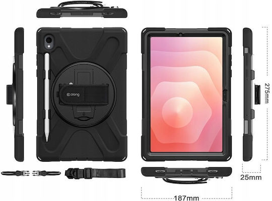 Crong Defender Plus Back Cover Durabilă Neagră Samsung Galaxy Tab S11 11”
