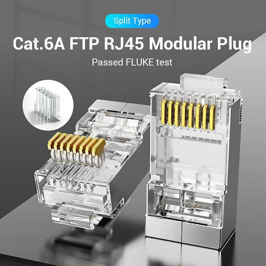 Vention Network Connectors Cat6a Ftp Modular Plug Idfr0-10 10-pack