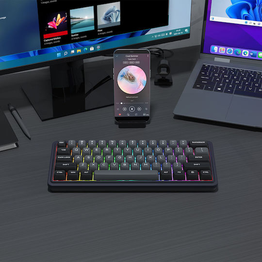 Redragon Draconic V2 K730GB-RGB-PRO Wireless Gaming Keyboard 60% with RGB lighting (International English)