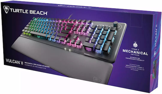 Turtle Beach Vulcan II Гейминг Клавиатура с RGB подсветка (Английски US) Черен
