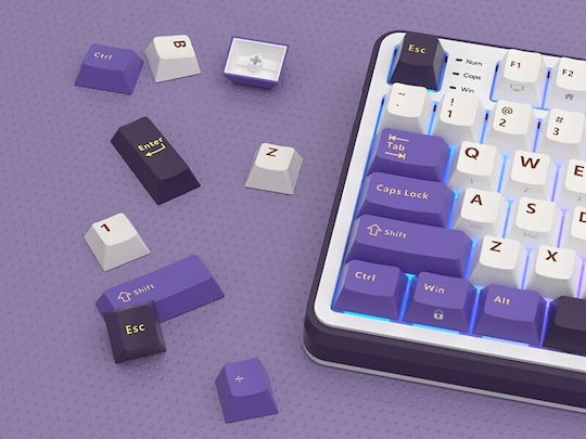 Royal Kludge RK-S98 Ασύρματο Gaming Μηχανικό Πληκτρολόγιο 96% με RGB φωτισμό (Αγγλικό US) Μωβ