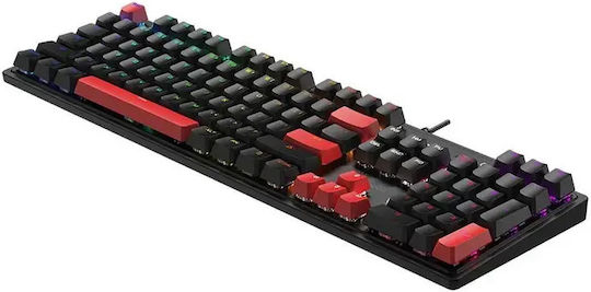 A4Tech Bloody S520N Fire Gaming Mechanical Keyboard with BLMS Red Plus switches and RGB lighting (English US)