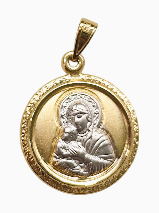 Χρυσό Φυλαχτό Παναγία Κ9.βάρος 0 53gr.gg13
