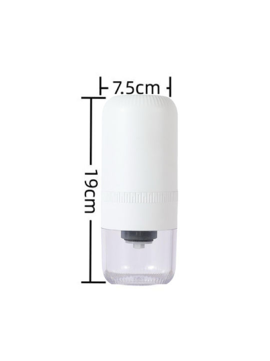 Râșniță Electrică de Piper din Plastic în Culoare Albă 7.5cm