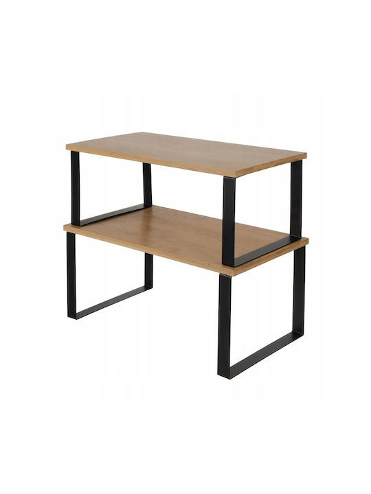 Tabletop Wooden Rack 33.5x18.5x14.5cm 2 Pieces Beige