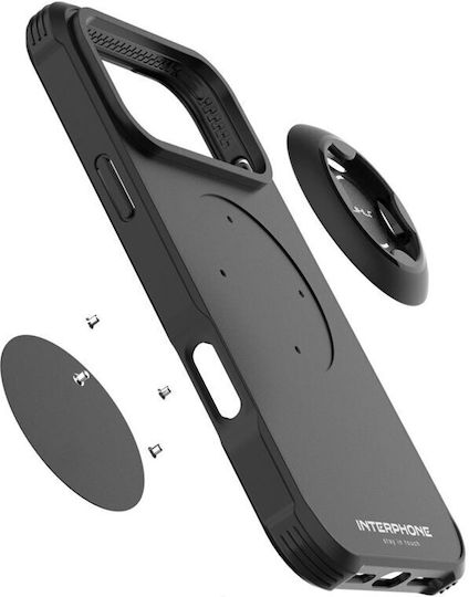 Interphone QuikLox Tetra Force Rugged Калъф За Телефон Apple iPhone 17 Pro Max За Стойка За Мотоциклет