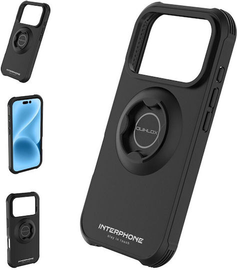 Interphone QuikLox Tetra Force Rugged Калъф За Телефон Apple iPhone 17 Pro Max За Стойка За Мотоциклет