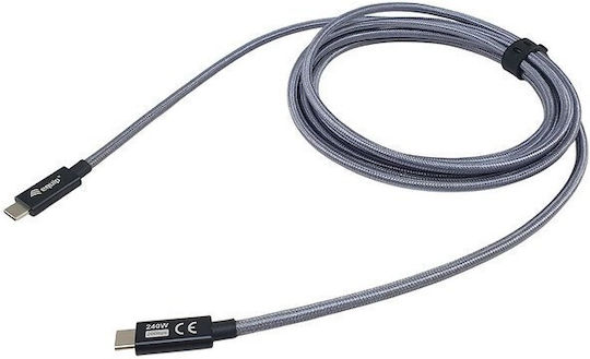 Equip USB 3.2 Video Cable USB-C male - USB-C 240W Μαύρο 2m 128427