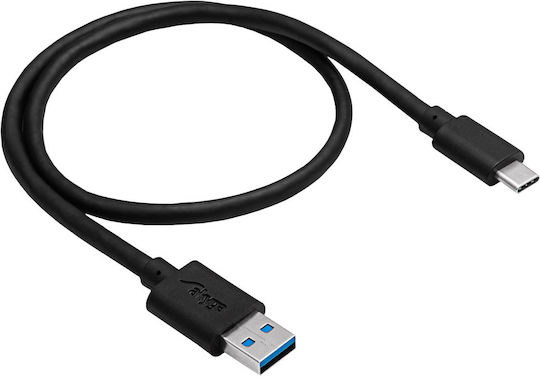 Akyga USB 3.1 Kabel USB-C männlich - USB-A Schwarz 0.5m (AK-USB-24)