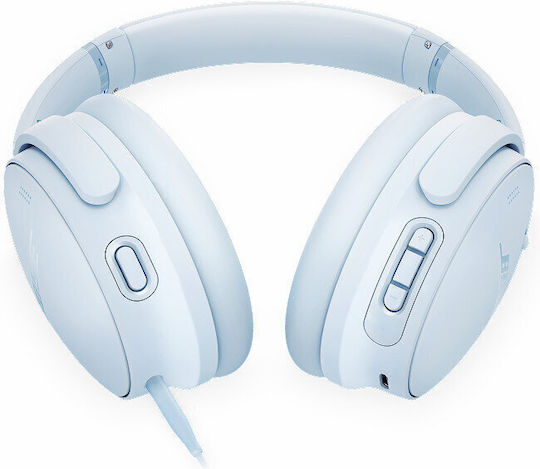 Bose QuietComfort Ασύρματα / Ενσύρματα Over Ear Ακουστικά με 24 ώρες Λειτουργίας και Quick Charge Ice Blue