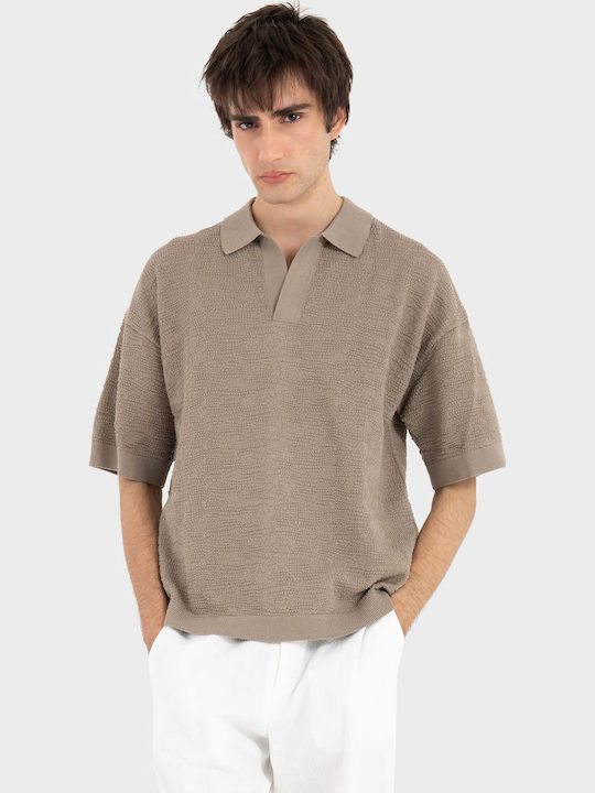 Polo Μπλούζα Κοντομάνικη Καφέ