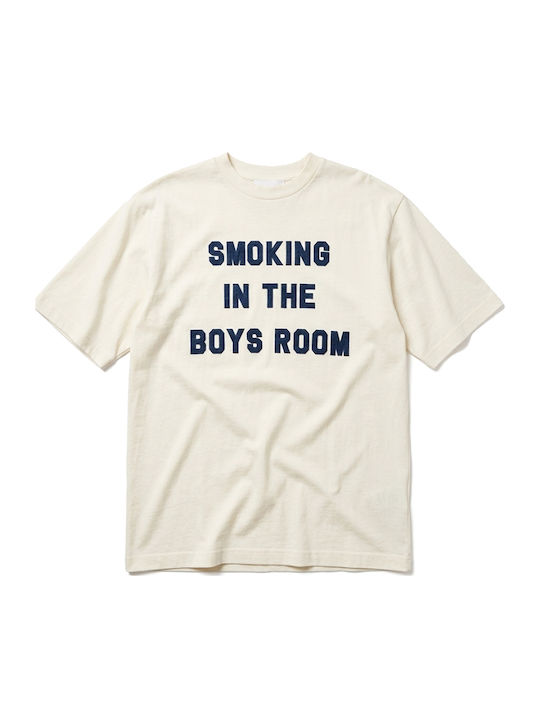 T-shirt Μπεζ- Μπλε